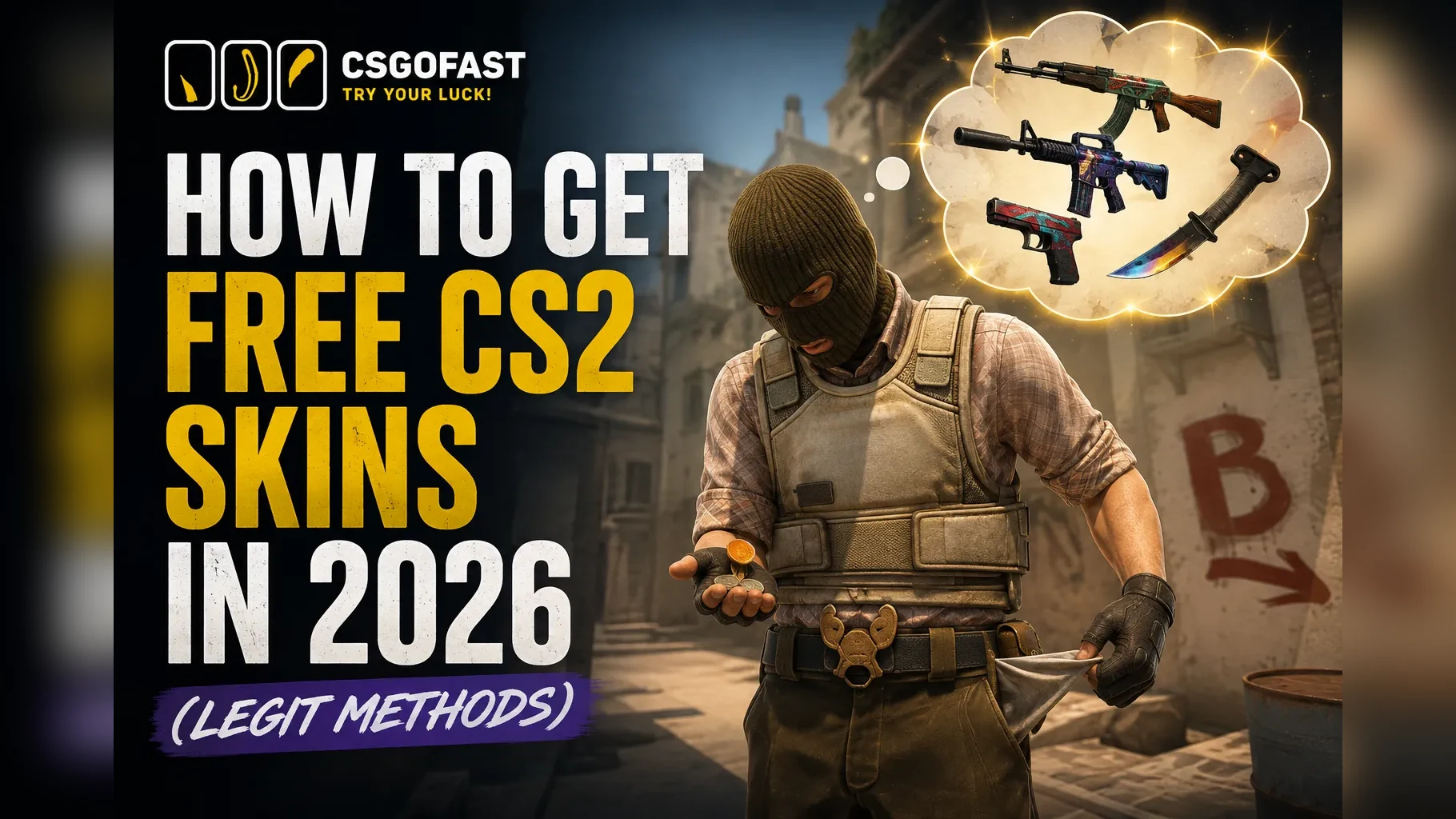 How to Get Free CS2 Skins in 2026 (Legit Methods)
